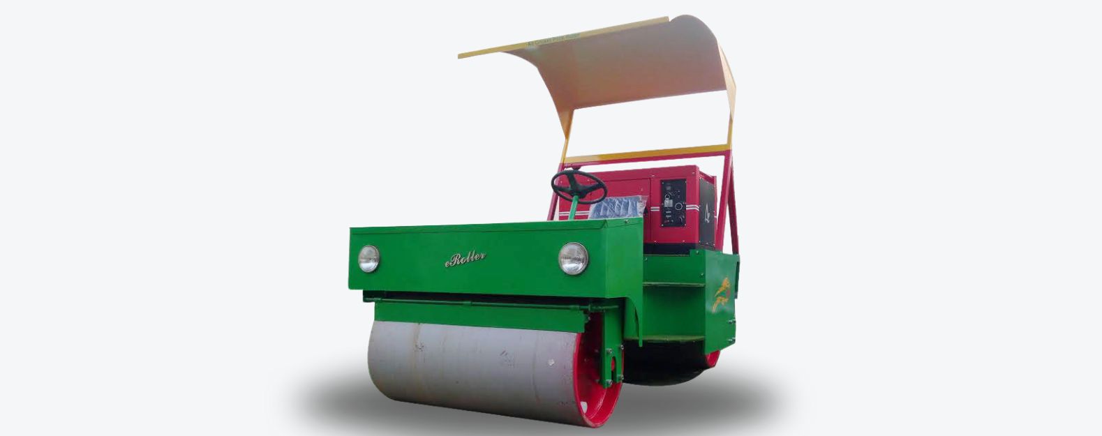 Hybrid cricket pitch roller